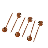 طقم ملاعق 6 قطع - نحاسي